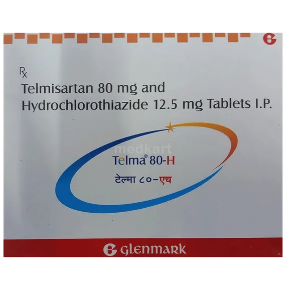 telma h 80mg tablet 15's